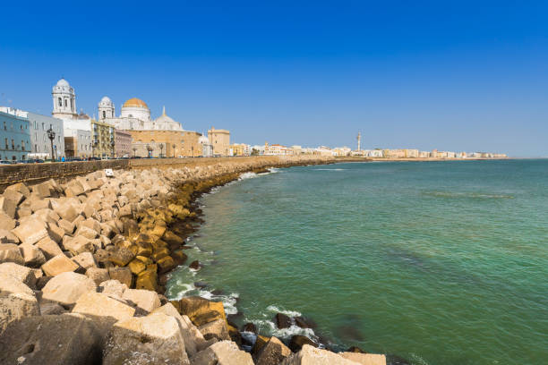 istock Cadiz, Spain. Seafront Cathedral Campo del Sur 959371608