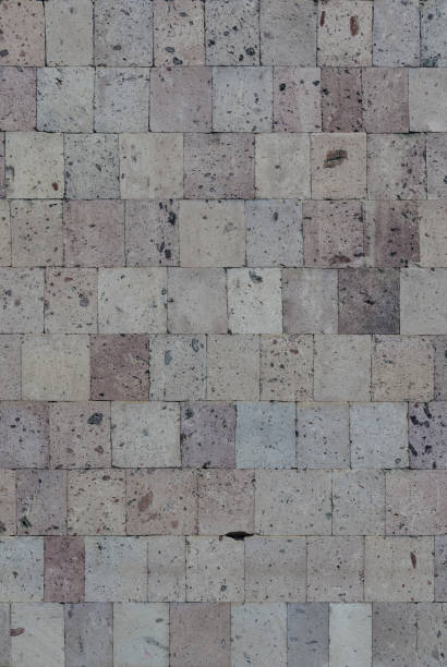 istock Wall of pink tuff tiles 959372224