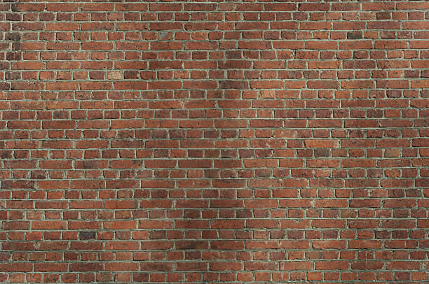 Old vintage brick wall background stock photo