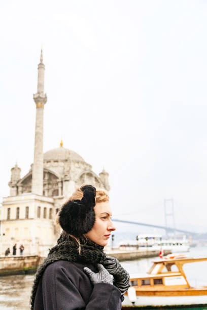 istock Beautiful Woman Sightseeing in Istanbul 959376084