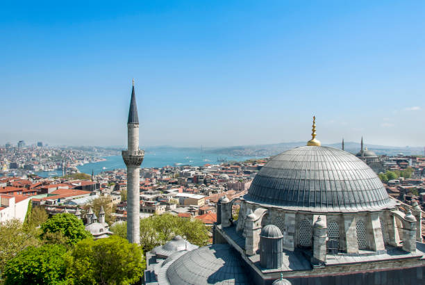 istock Beyazit Mosque, dome and minaret 959381378