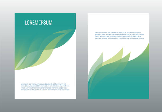 вектор шаблона дизайна брошюры a4. иллюстрация обложки страницы годового отчета. - nature stock illustrations