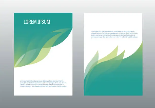 Vector illustration of A4 brochure design template vector. Annual report page cover illustration.