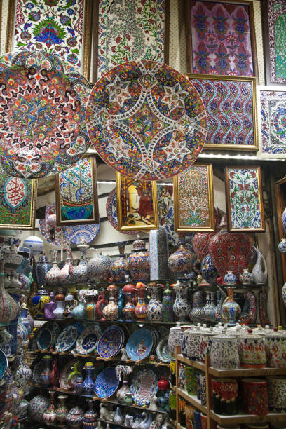 istock colorful pottery at a market 959400026