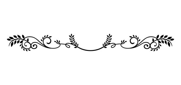 illustrazioni stock, clip art, cartoni animati e icone di tendenza di illustrazione decorativa di bordo vintage (pianta naturale) - frame ornate swirl floral pattern