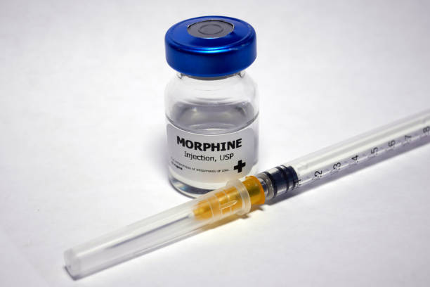 morfina - morfina medicamento fotos fotografías e imágenes de stock