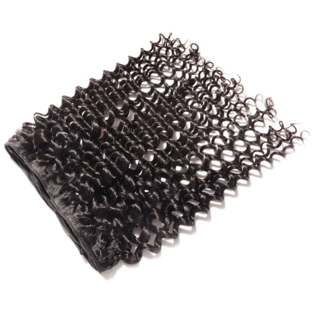 istock unfolded virgin remy curly black human hair weave extensions bundles 959410304