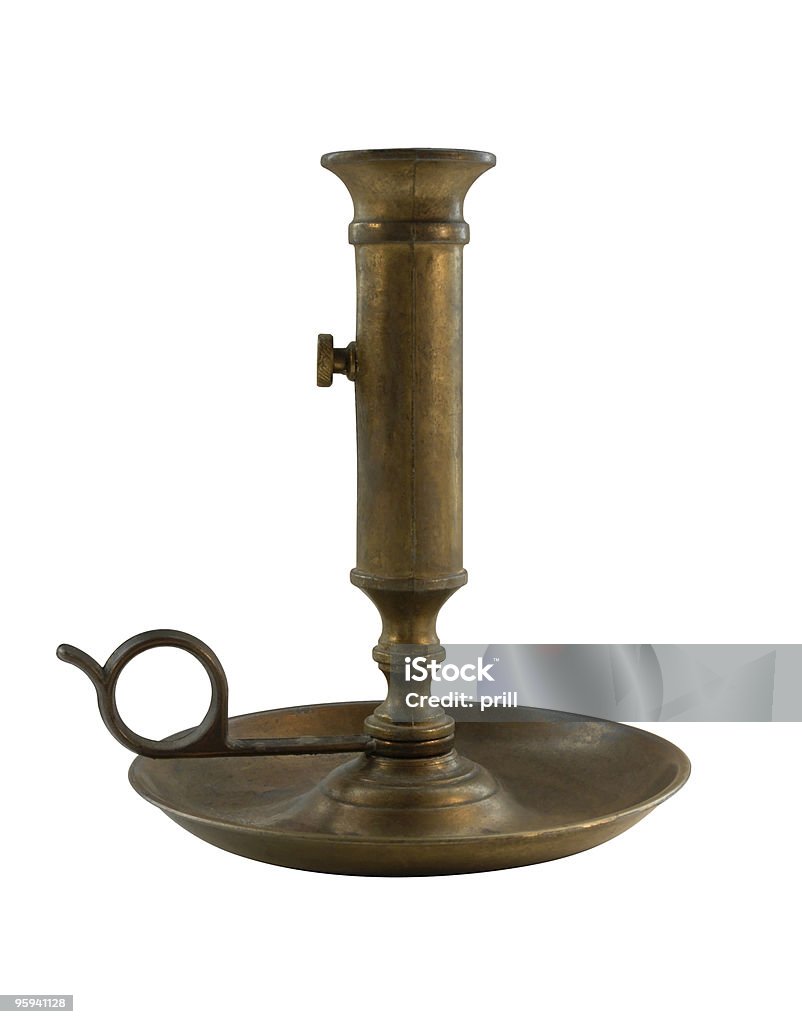 Alte bronze candleholder - Lizenzfrei Accessoires Stock-Foto