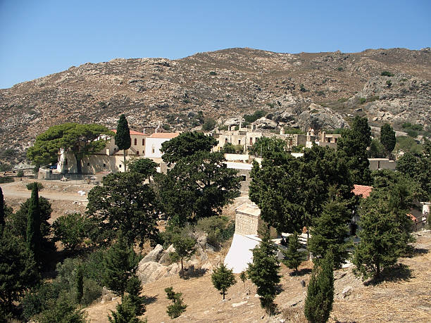 istock village in Crete mountains 95941195