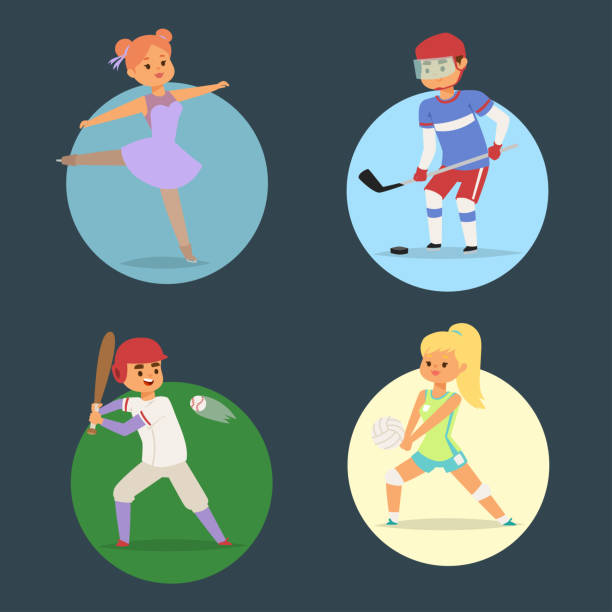 istock Sport wellness vector people characters sporting man activity woman sporty athletic illustration 959419526