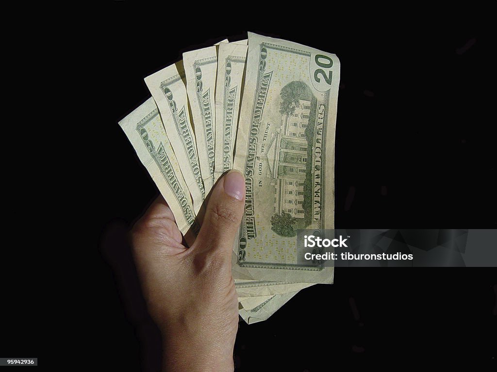 Mano con denaro - Foto stock royalty-free di Busta paga