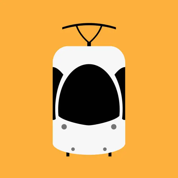 Vector illustration of Train icon