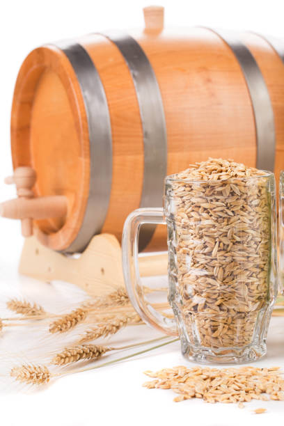 istock Beer barrel with beer glass. 959433468