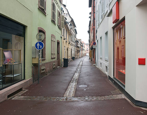 istock wet street in Colmar 95943709