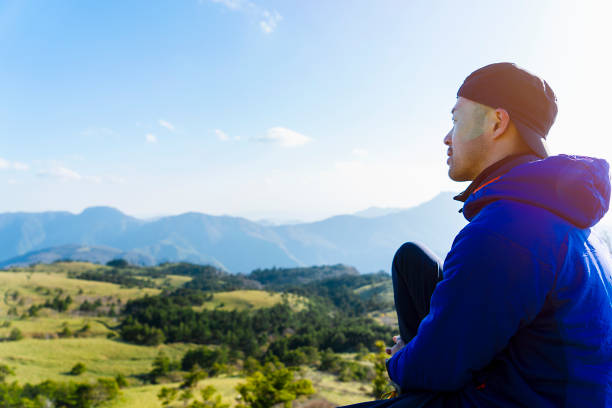 Kamegamori mountain in Ehime prefecture of Japan.Mountains of Kamegamori is 300 famous mountains in Japan.