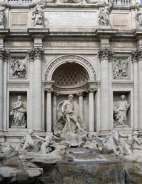 Photo of Trevi Fountain detail