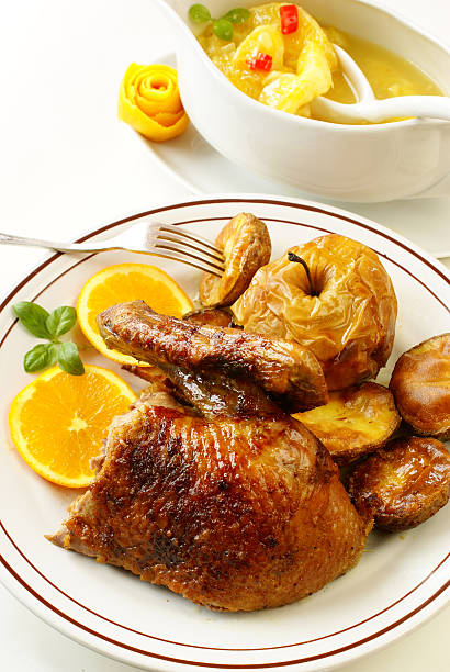istock Roasted duck with French orange sauce 95944822