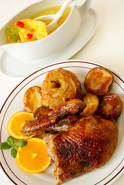 istock Roasted duck with French orange sauce 95944827