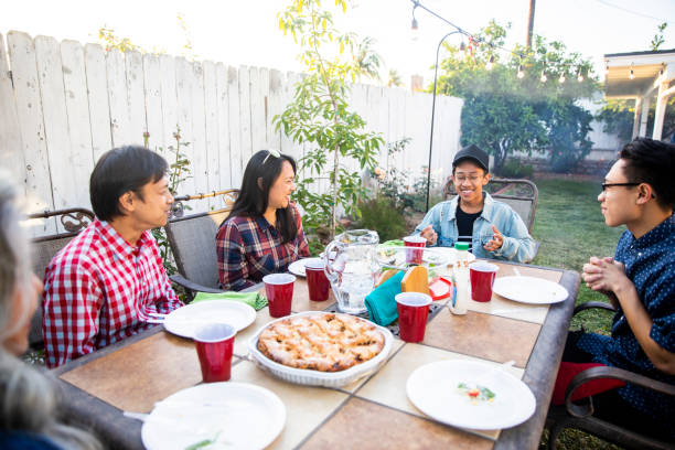 istock Teenage Boy Telling Story at Dinner Table 959451522