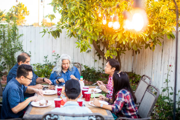 istock Outdoor Dinner on Beautiful Summer Evening 959452118