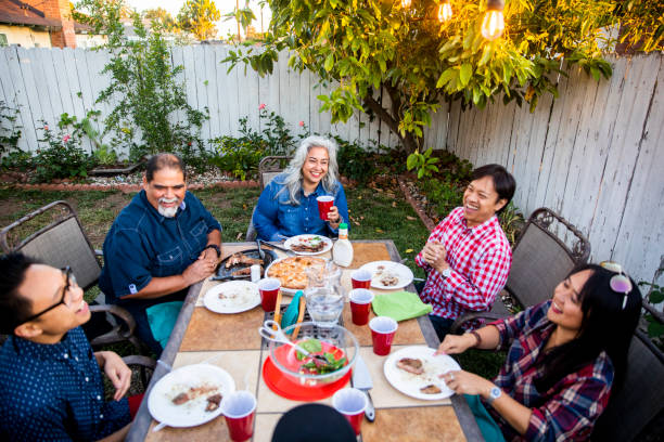 istock Outdoor Dinner on Beautiful Summer Evening 959452204
