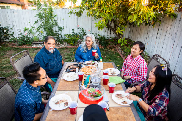 istock Outdoor Dinner on Beautiful Summer Evening 959452302