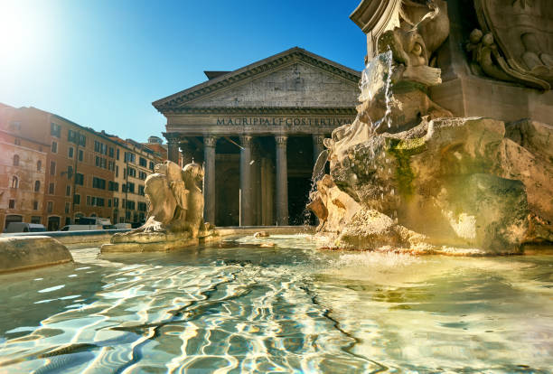 istock Fountain on Piazza della Rotonda with Parthenon behind, Rome, Italy 959454280