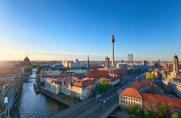 istock Skyline Of Berlin in Germany on a sunset 959457524