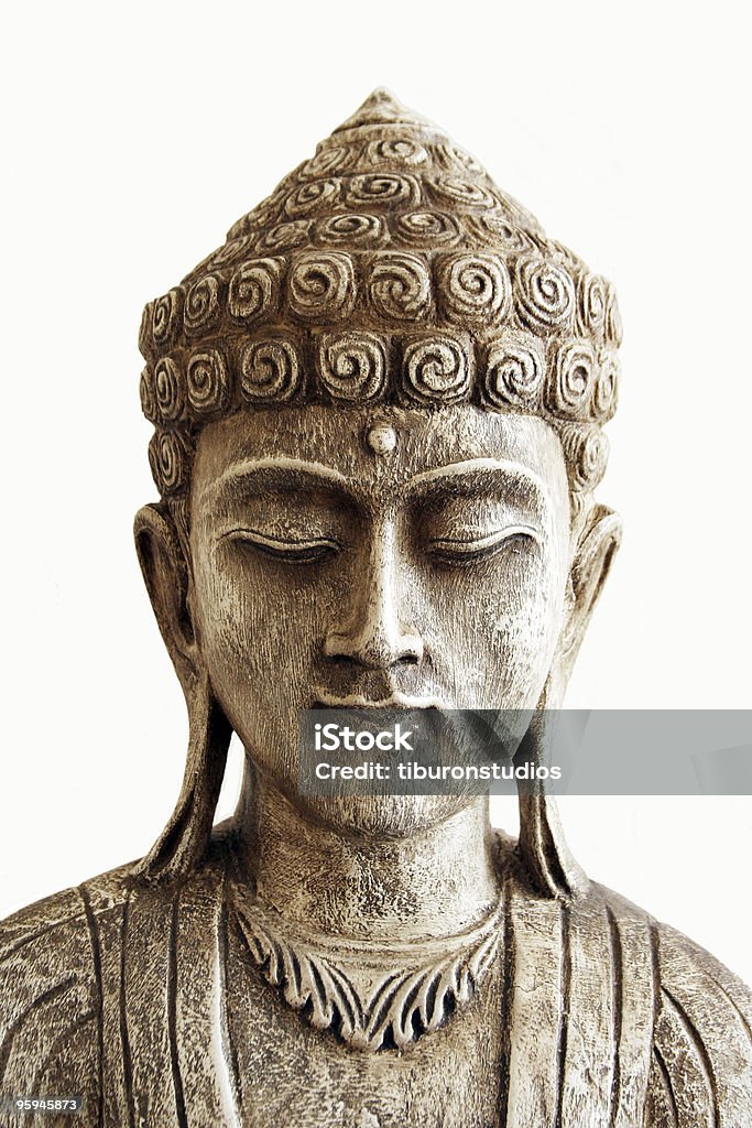 Белом спать молиться статуи Будды - Стоковые фото Будда роялти-фри