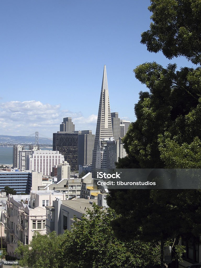 Horizonte de San Francisco, Vertical - Foto de stock de Aire libre libre de derechos