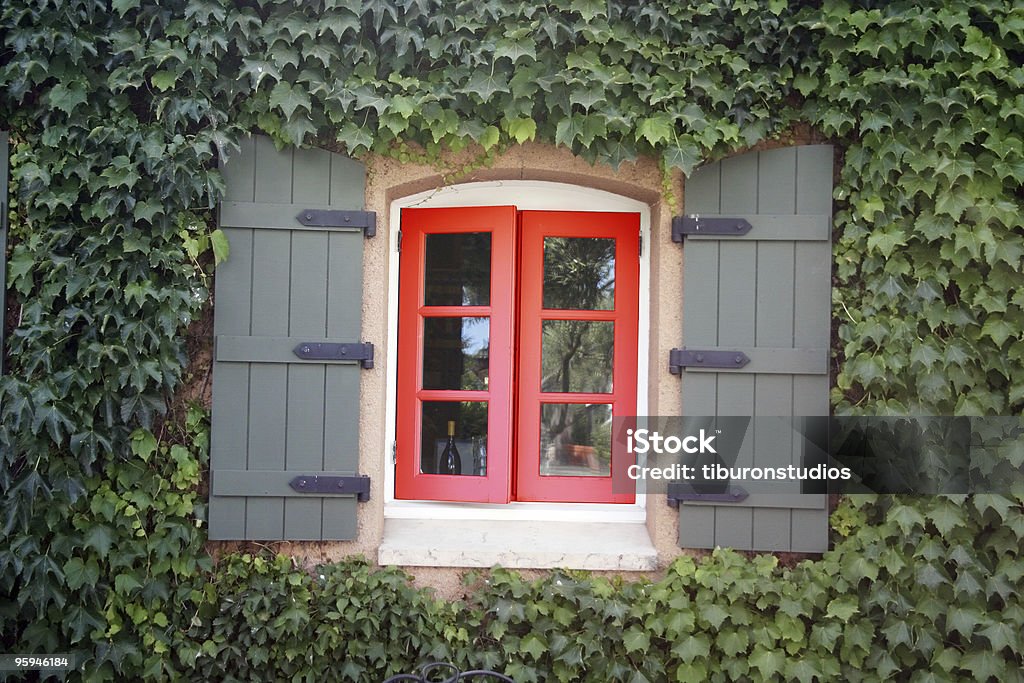 Red Villa Fenster - Lizenzfrei Altertümlich Stock-Foto