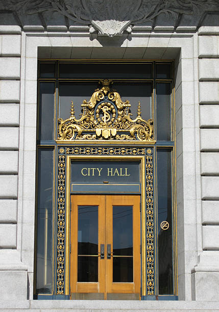 istock Ornate City Hall Doors 95946196