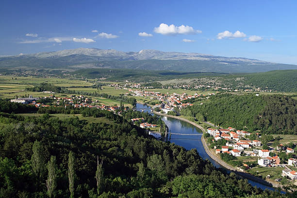 istock town of Trilj, river Cetina 95946340