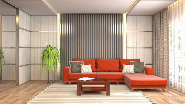 istock Interior living room. 3d illustration 959468692
