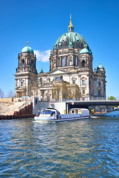 istock Berlin Cathedral, or Berliner Dom with a bridge across river Spree 959468970