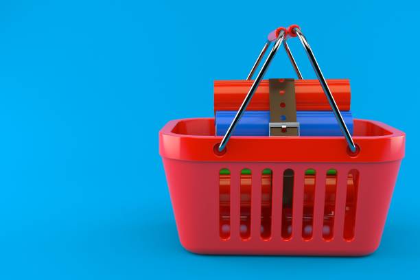 istock Books inside shopping basket 959469114