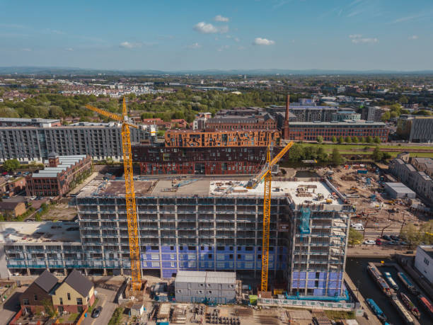 istock Aerial Drone Construction Work City Centre Building Apartments Crane High Rise 959469614