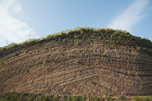 An unique landform in Izu-Oshima, Japan.