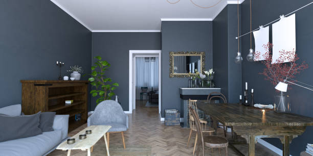 istock Classic Scandinavian Living Room Interior 959474730