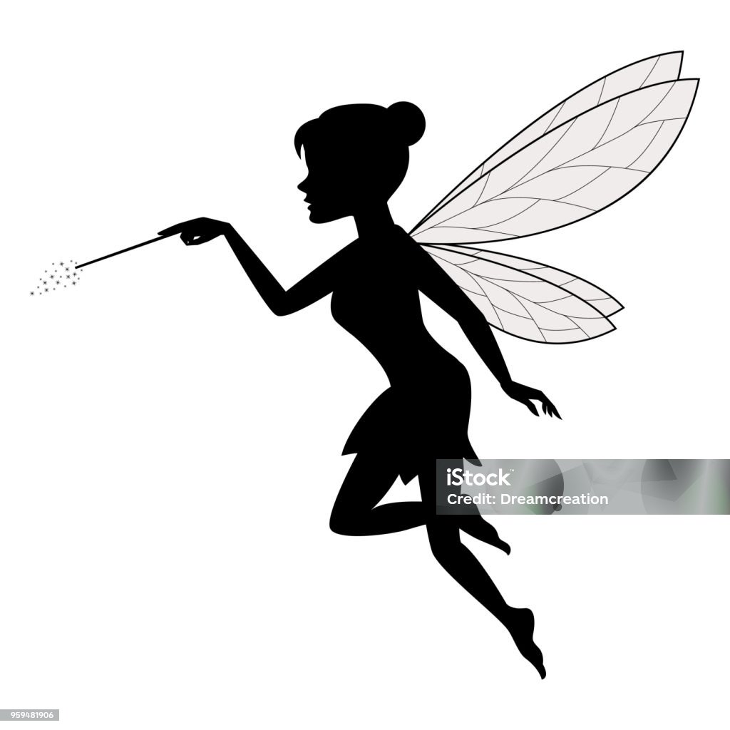Fairy Waving Her Wand Stock Illustration - Download Image Now ...