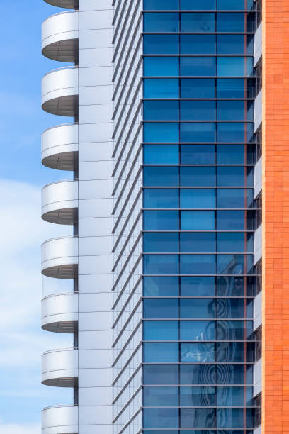 istock Rows of metal balconies in a modern building 959484880