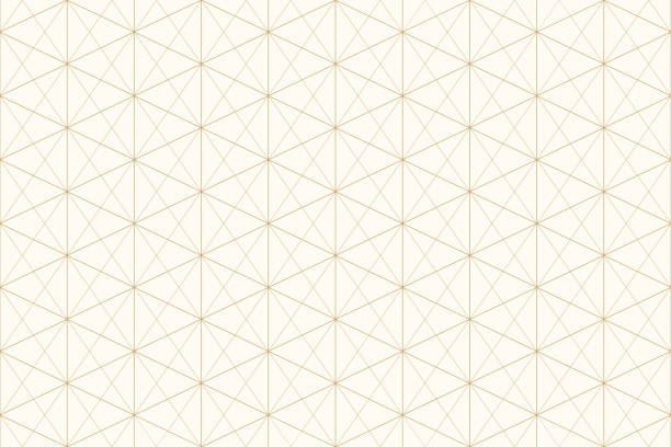 nahtlose abstrakten hintergrund gold musterfarbe und linie. geometrische linie vektor. - christmas pattern striped backgrounds stock-grafiken, -clipart, -cartoons und -symbole