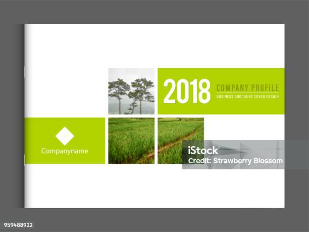 Cover Design Template Corporate Business Annual Report Brochure Poster Company Profile Catalog Magazine Flyer Booklet Leaflet Landscape Cover Page Design Element Sample Image With Gradient Mesh Stock Illustration - Download Image Now