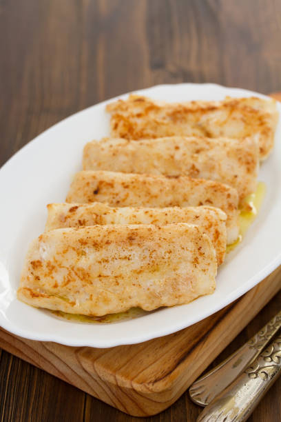 istock fried fish on white dish on wooden background 959488978