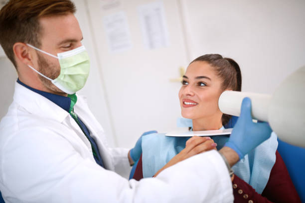 istock Woman on dental examination 959492092