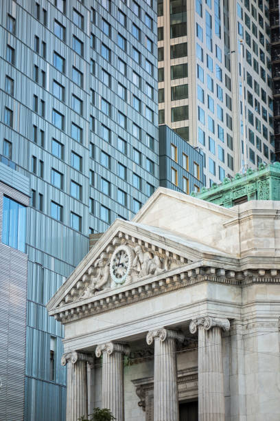 os prédios de nova york - new york stock exchange - fotografias e filmes do acervo