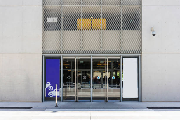 istock Modern office building with facade of concrete 959494180