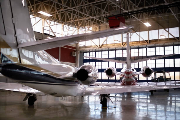 istock Aircraft in the hangar 959495068