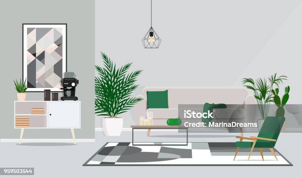 Thiết Kế Nội Thất Phòng Văn Phòng Để Thảo Luận Và Tạm Dừng Cà Phê Hình Minh Họa Phẳng Vector Hình minh họa Sẵn có - Tải xuống Hình ảnh Ngay bây giờ