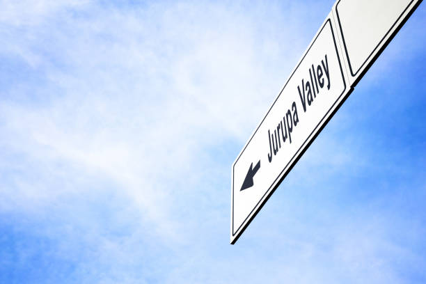 istock Signboard pointing towards Jurupa Valley 959504166